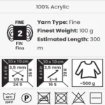 ANNASHOP YARNART ELITE DETAILS