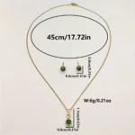 72971056ac2d1a43784ddaf4f201c9bd σετ κοσμημάτων πράσινη πέτρα