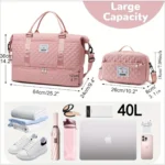 σετ 2 τεμαχίων τσαντα ταξιδίου κόκκινο