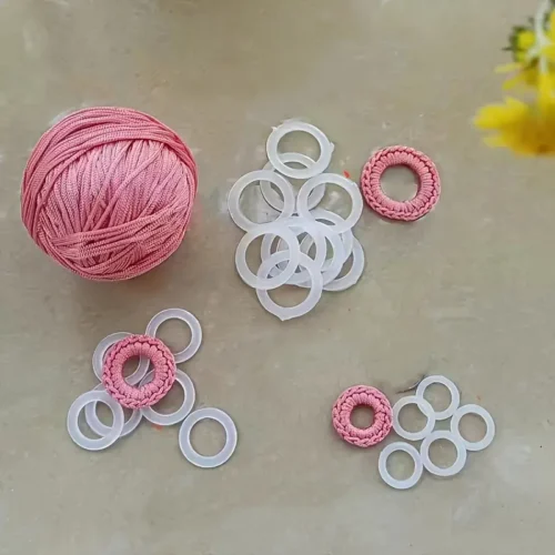 Πλαστικοί κρίκοι DIY πλεκτής τσάντας 20mm